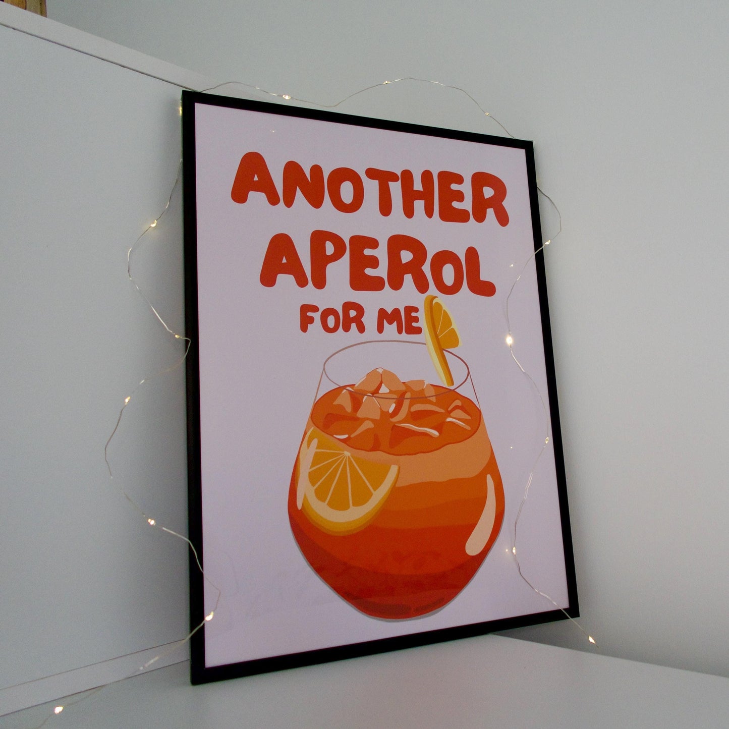 Aperol Spritz Cocktail Print