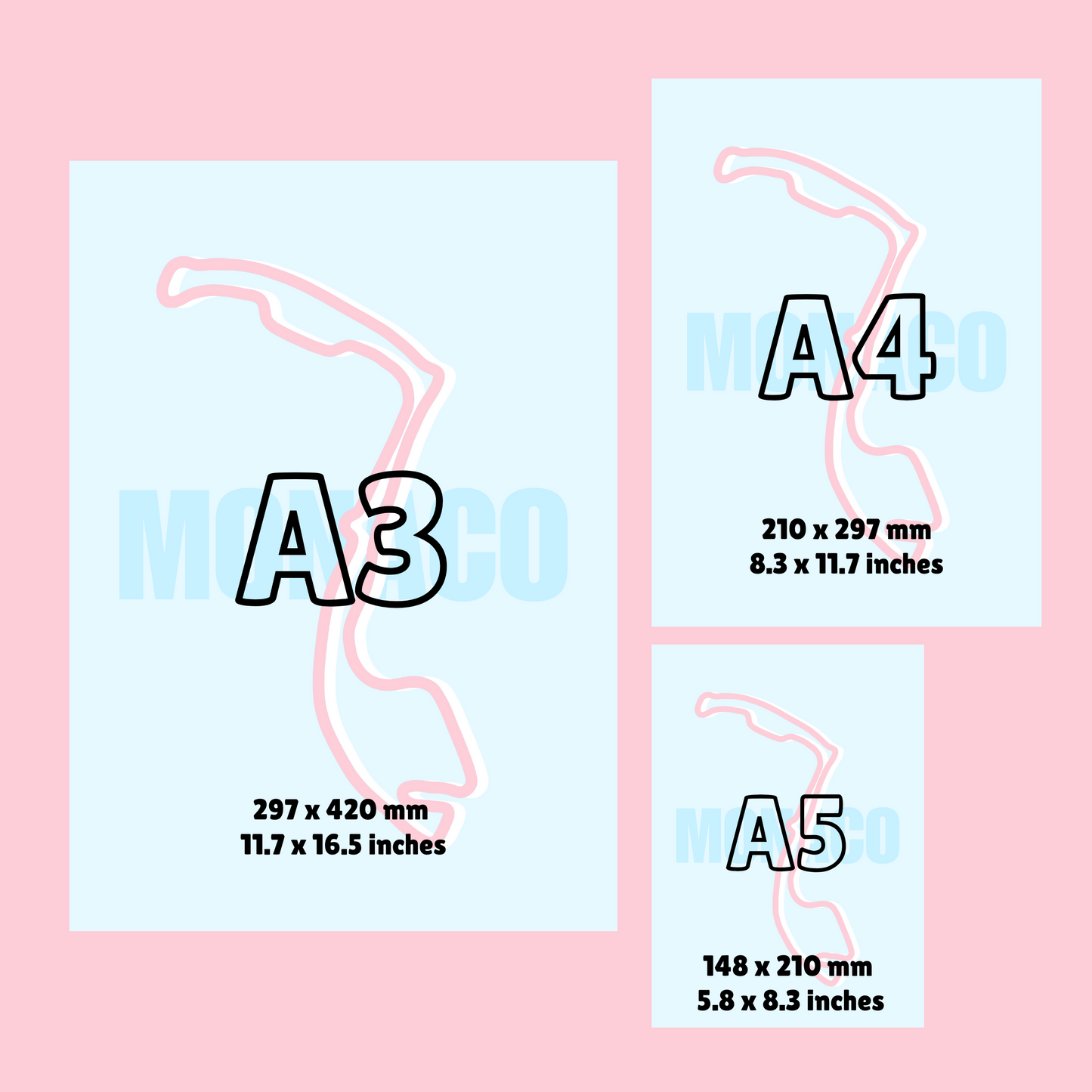 Monaco Track Print