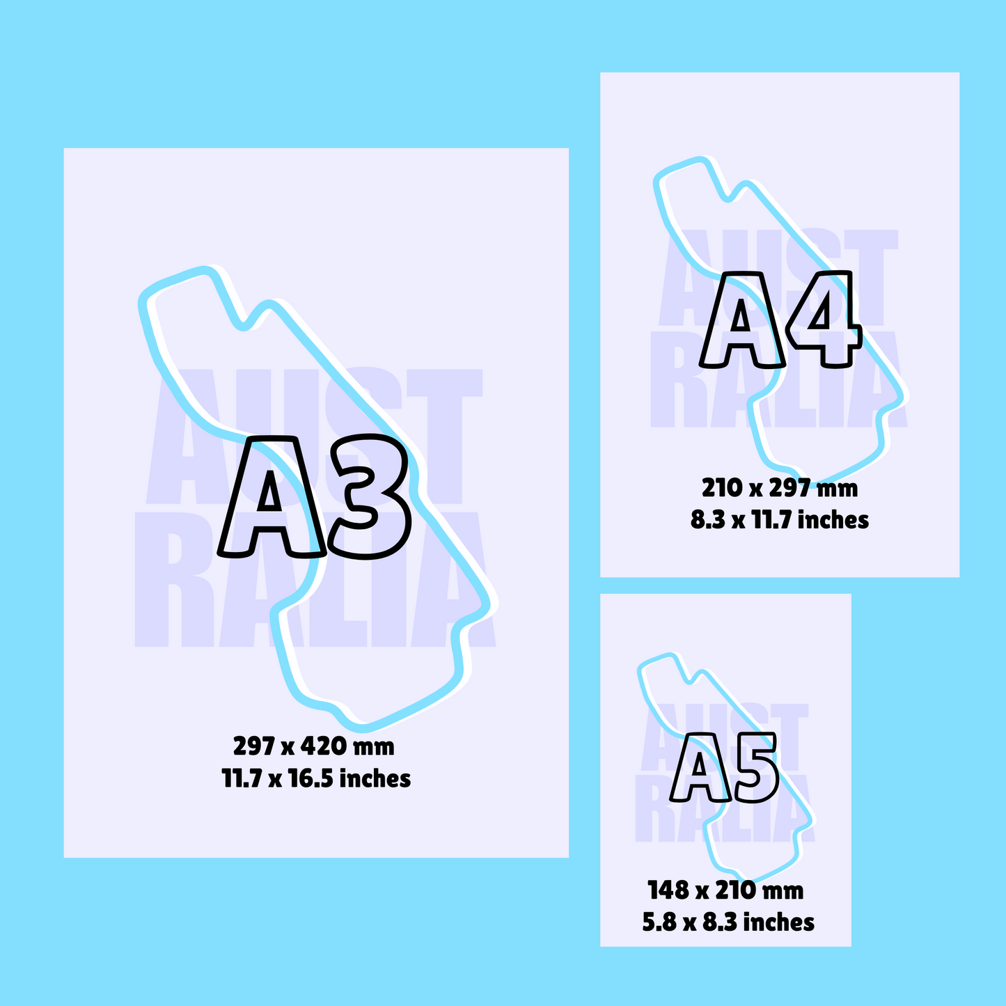 Australia Track Print