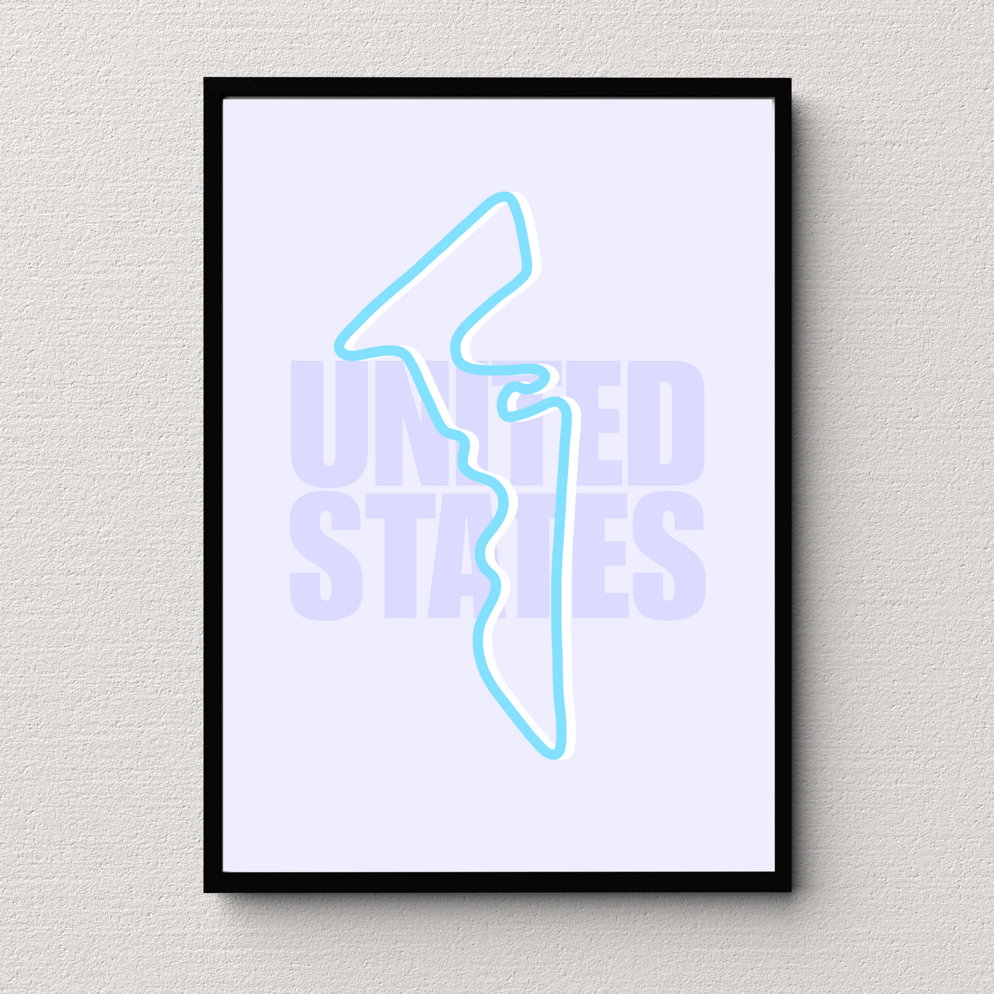 United States Track Print
