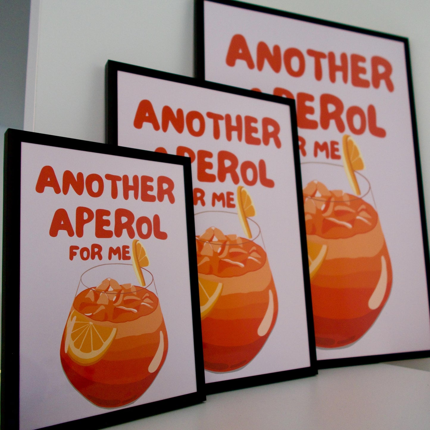 Aperol Spritz Cocktail Print
