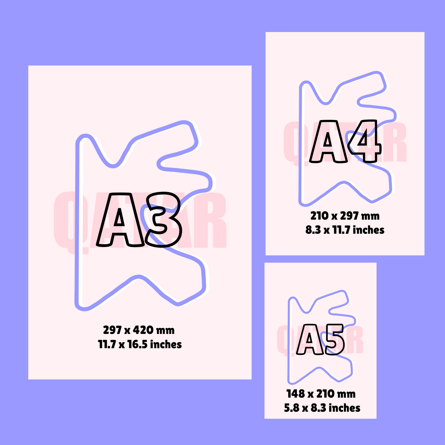 Qatar Track Print
