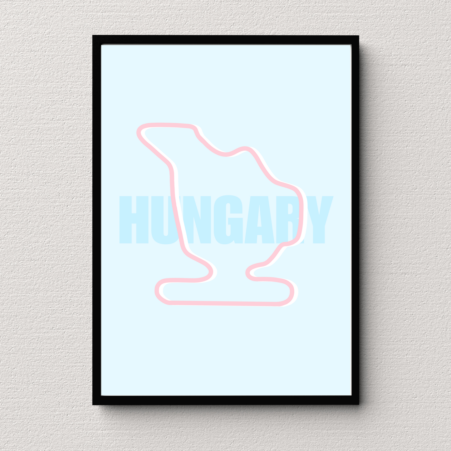 Hungary Track Print