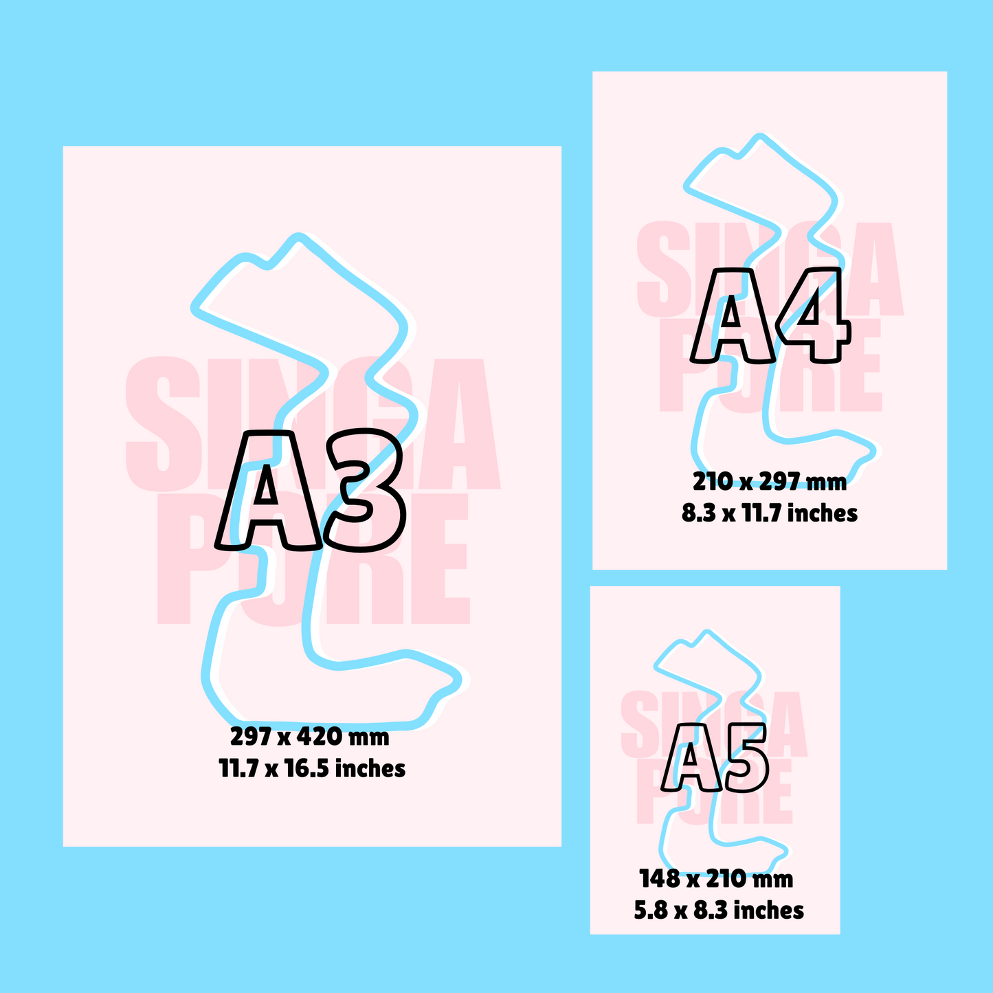 Singapore Track Print