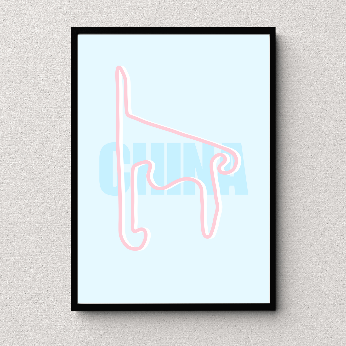 China Track Print