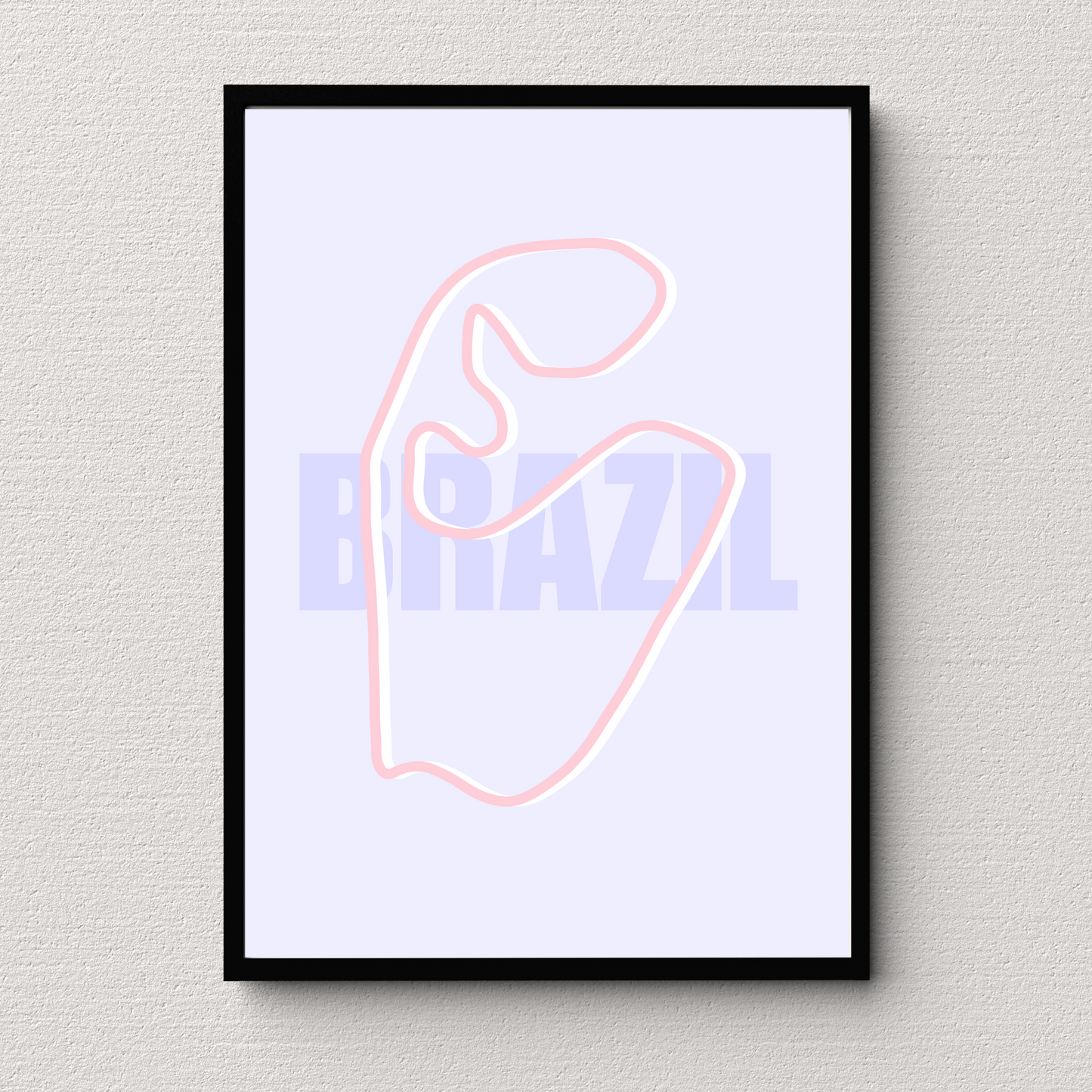 Brazil Track Print