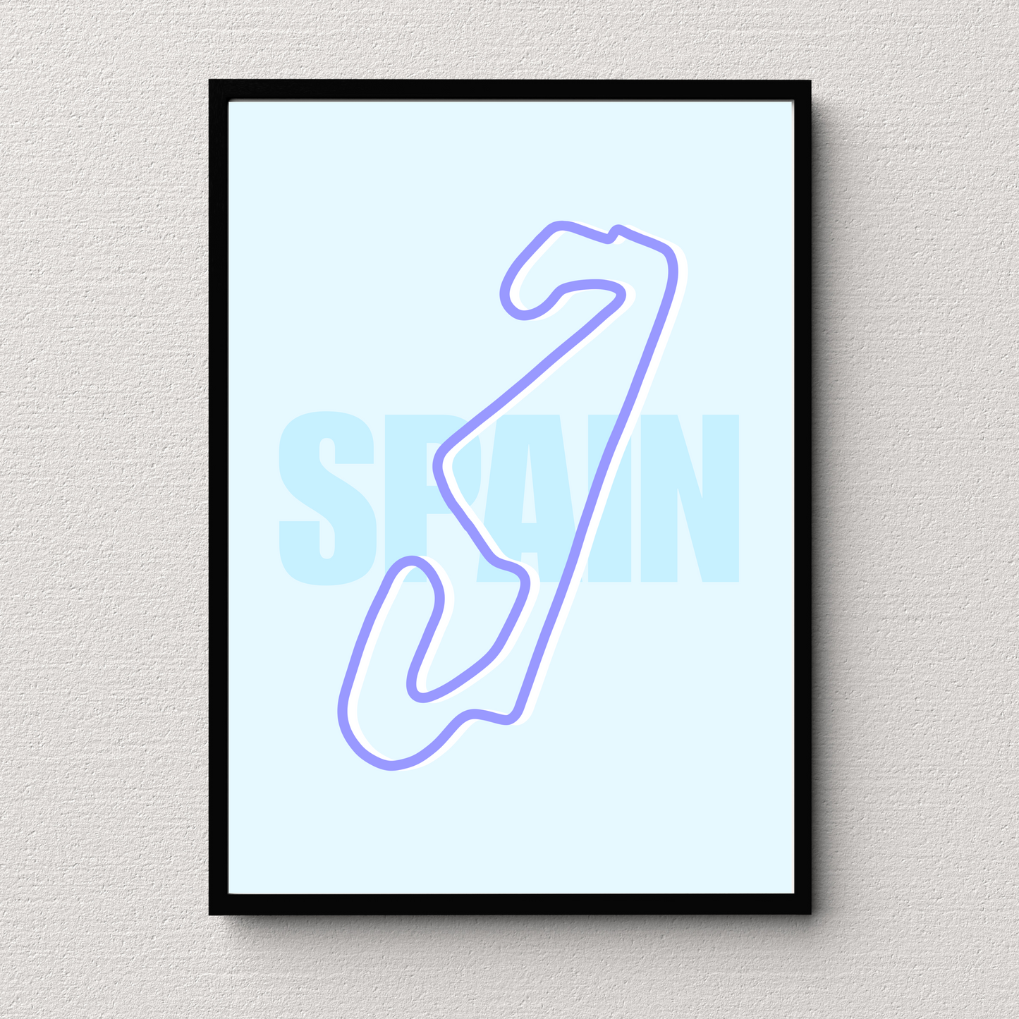 Spain Track Print