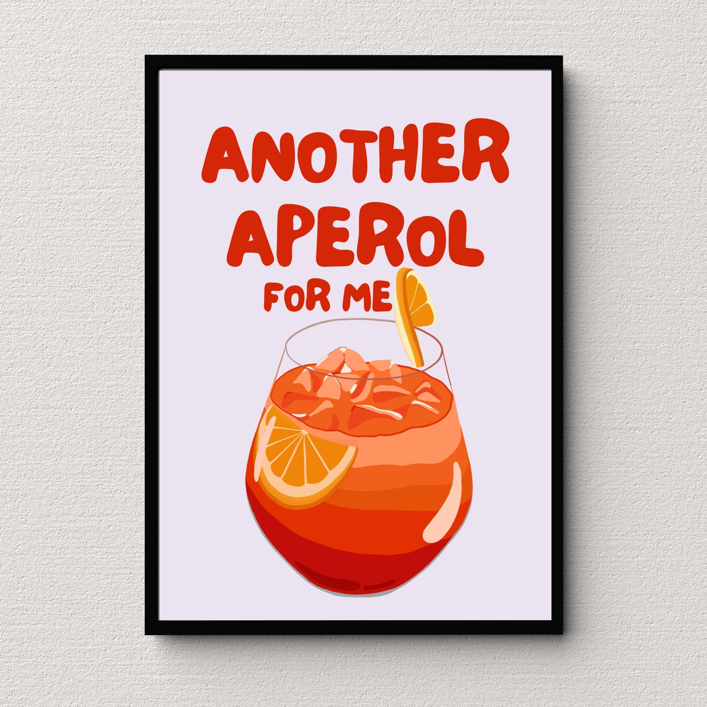 Aperol Spritz Cocktail Print