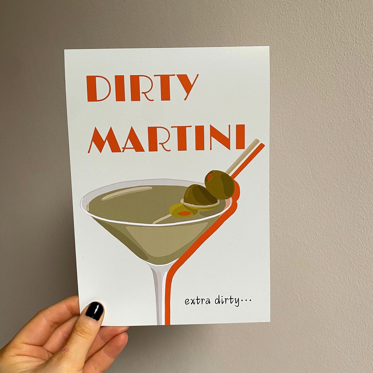Dirty Martini Print