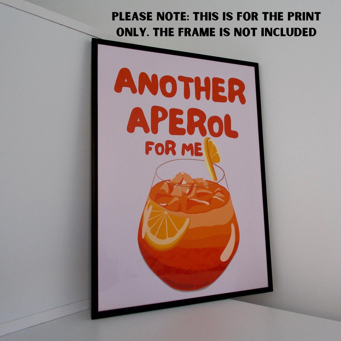 Aperol Spritz Cocktail Print