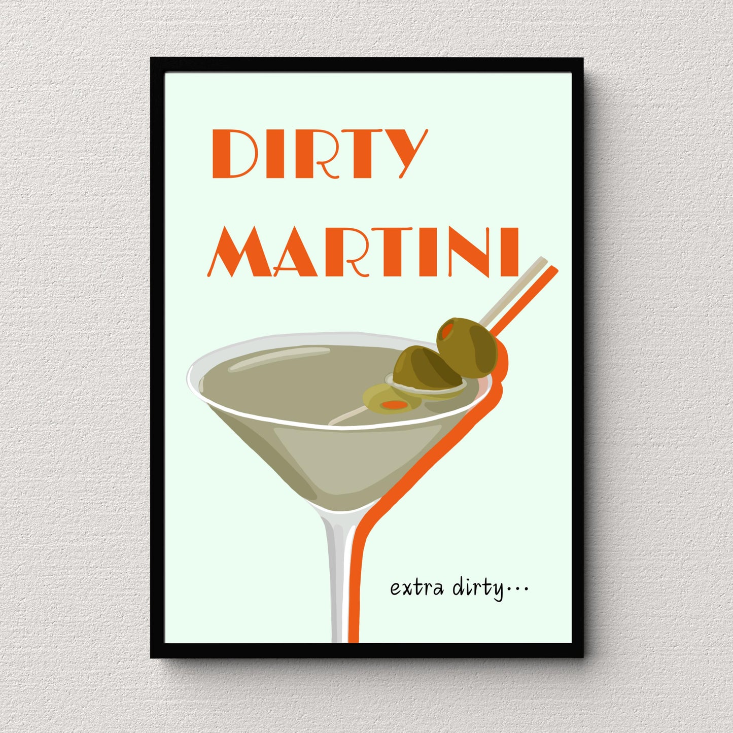 Dirty Martini Print
