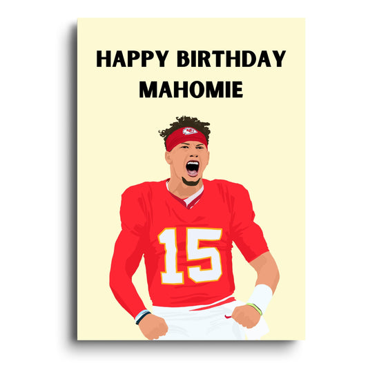 Patrick Mahomes Inspired Cards