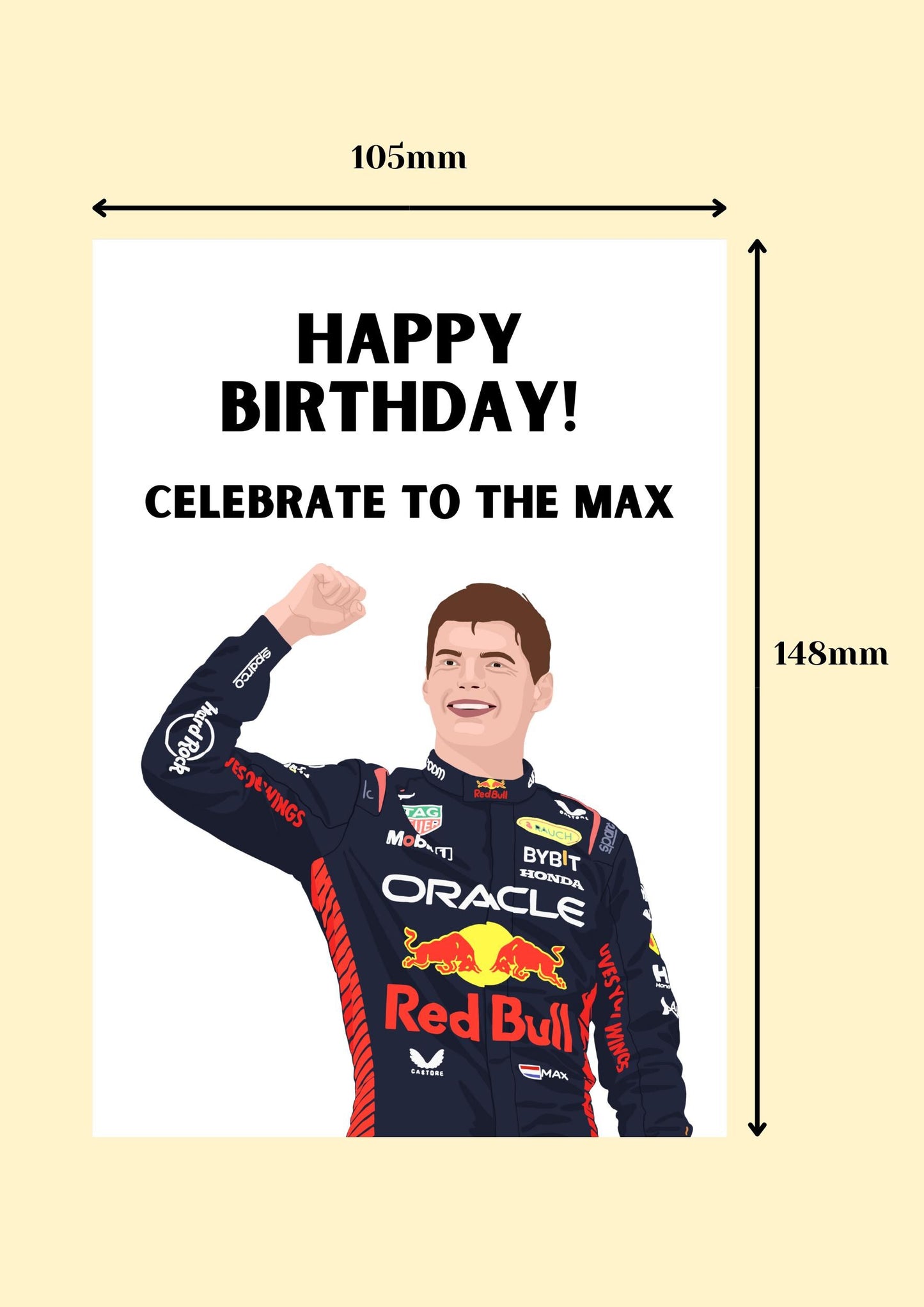 Max Verstappen Inspired Card