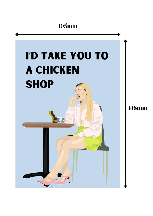 Chicken Shop Date Inspired Card