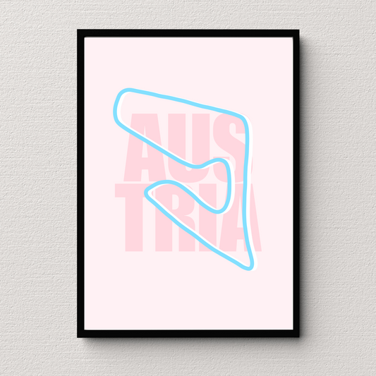 Austria Track Print