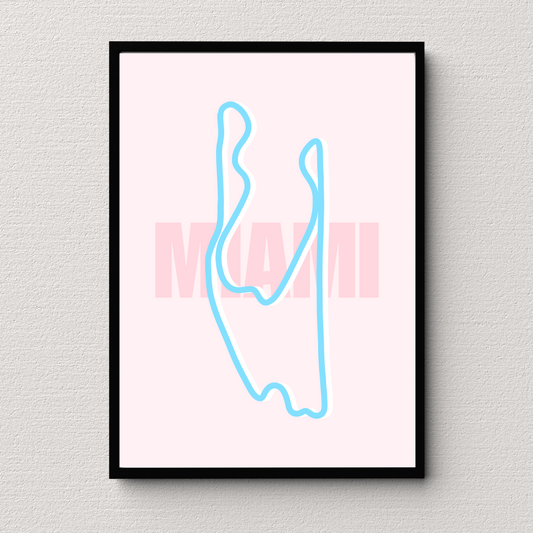 Miami Track Print