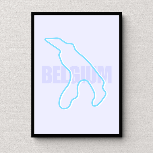 Belgium Track Print