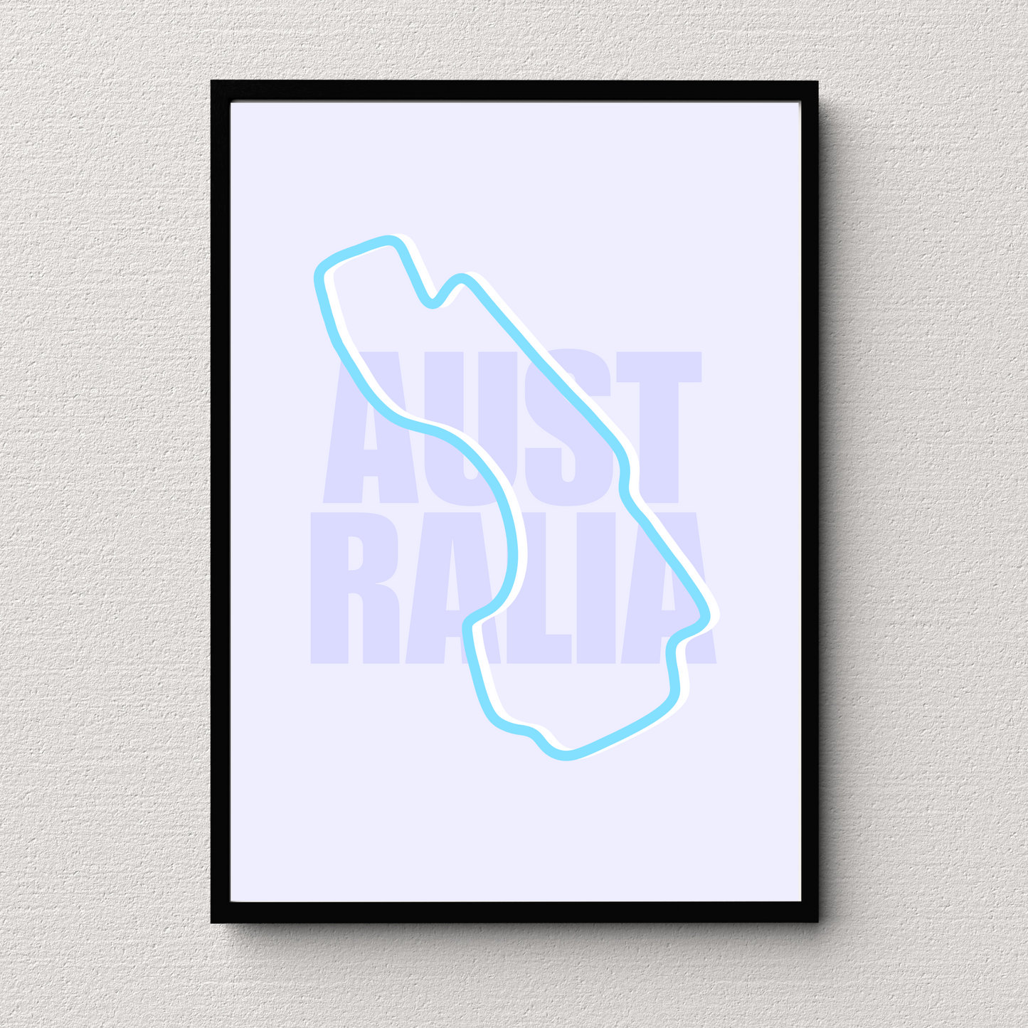 Australia Track Print