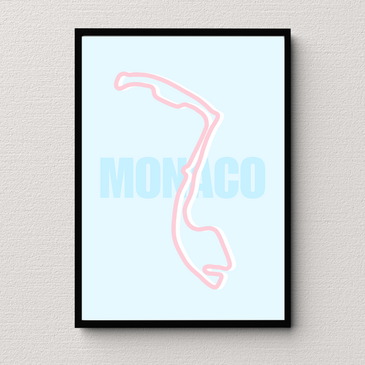 Monaco Track Print