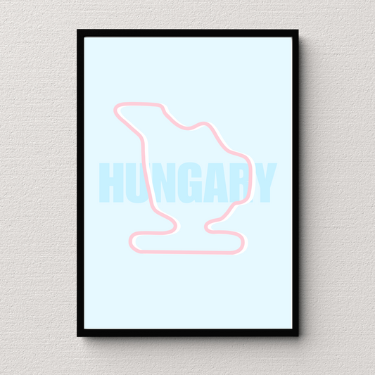 Hungary Track Print
