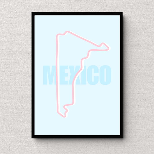 Mexico Track Print