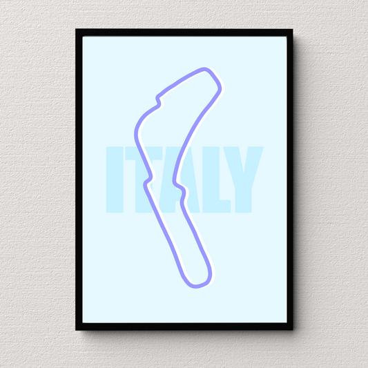 Italy Track Print