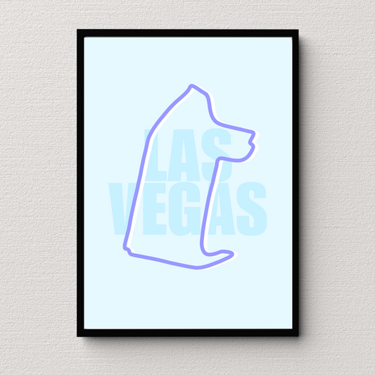 Las Vegas Track Print