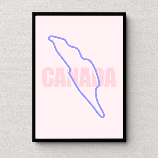 Canada Track Print