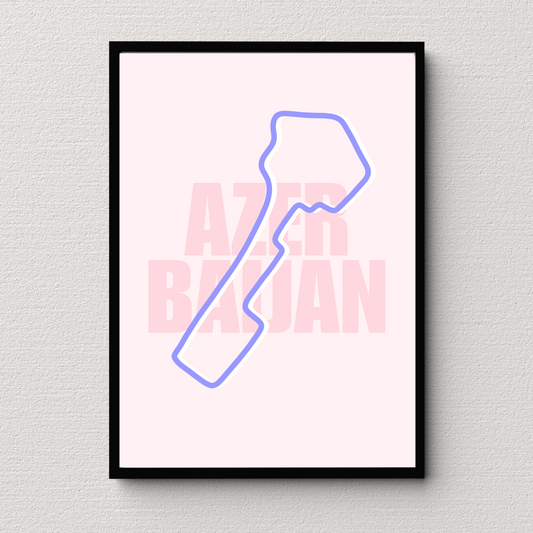 Azerbaijan Track Print