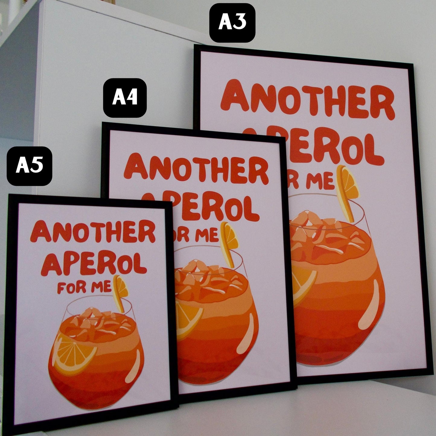 Aperol Spritz Cocktail Print